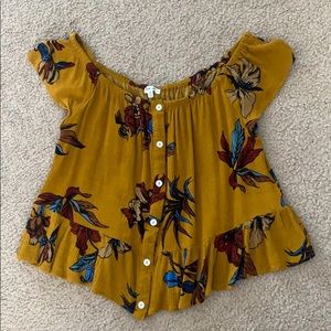 Floral Off-the-shoulder Blouse